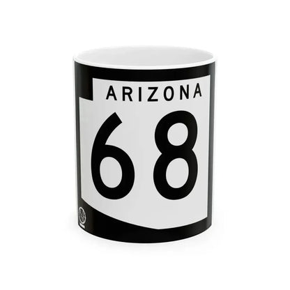 Arizona 68 1978 (Arizona) (Road Sign) White Coffee Mug 11oz - Go Mug Yourself