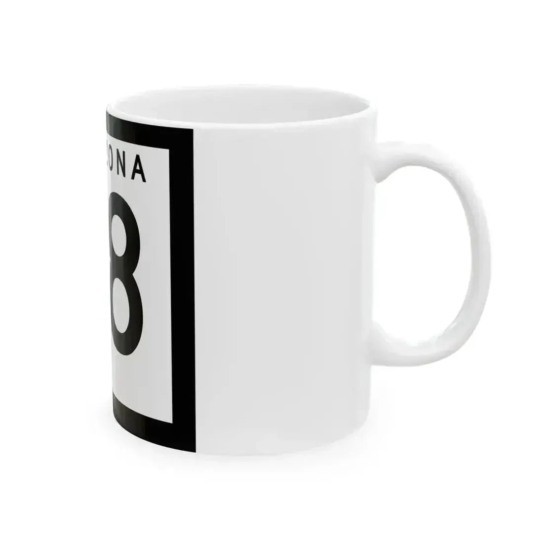Arizona 68 1978 (Arizona) (Road Sign) White Coffee Mug - Go Mug Yourself