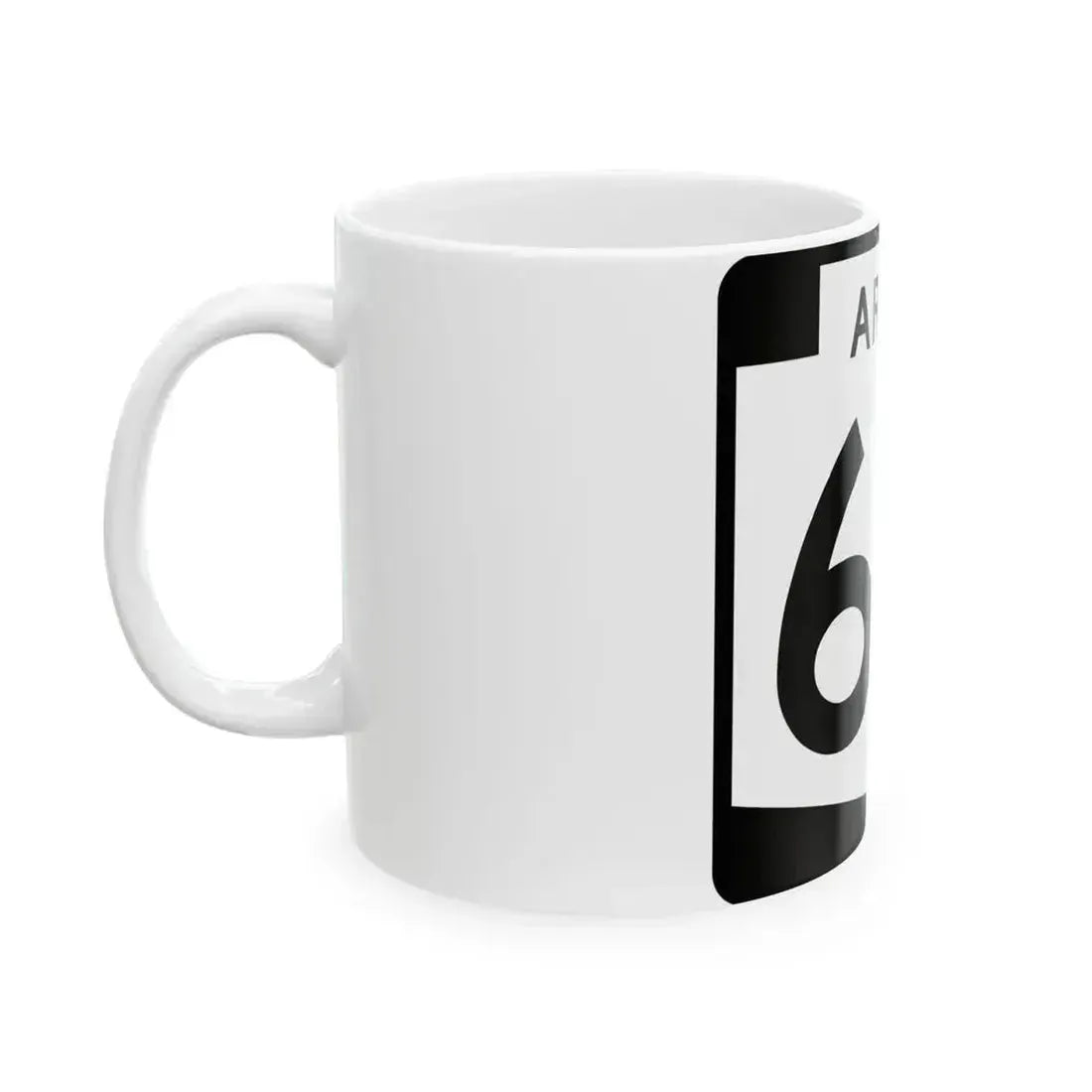 Arizona 68 (Arizona) (Road Sign) White Coffee Mug - Go Mug Yourself