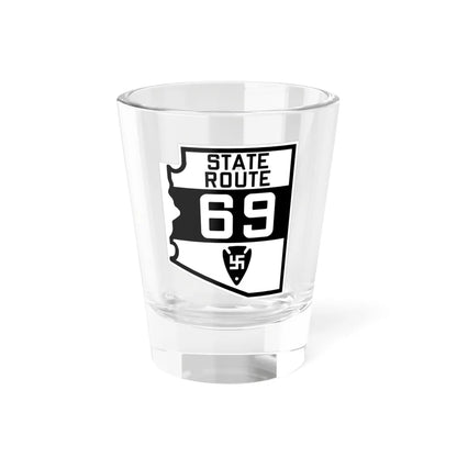 Arizona 69 1927 (Arizona) (Road Sign) Shot Glass 1.5oz 1.5oz - Go Mug Yourself