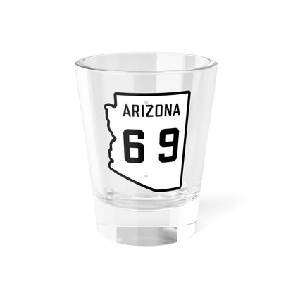 Arizona 69 1941 (Arizona) (Road Sign) Shot Glass 1.5oz 1.5oz - Go Mug Yourself