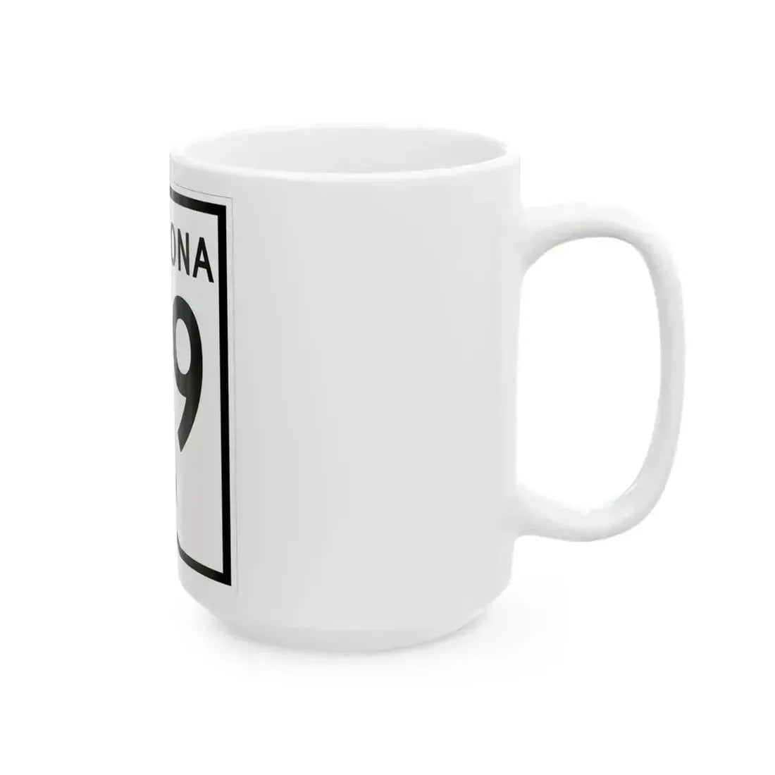 Arizona 69 1956 (Arizona) (Road Sign) White Coffee Mug - Go Mug Yourself