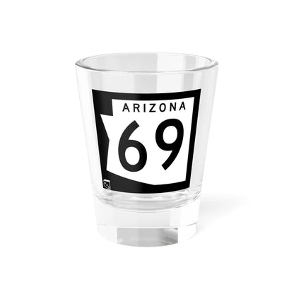 Arizona 69 1973 (Arizona) (Road Sign) Shot Glass 1.5oz 1.5oz - Go Mug Yourself