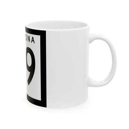 Arizona 69 1973 (Arizona) (Road Sign) White Coffee Mug - Go Mug Yourself