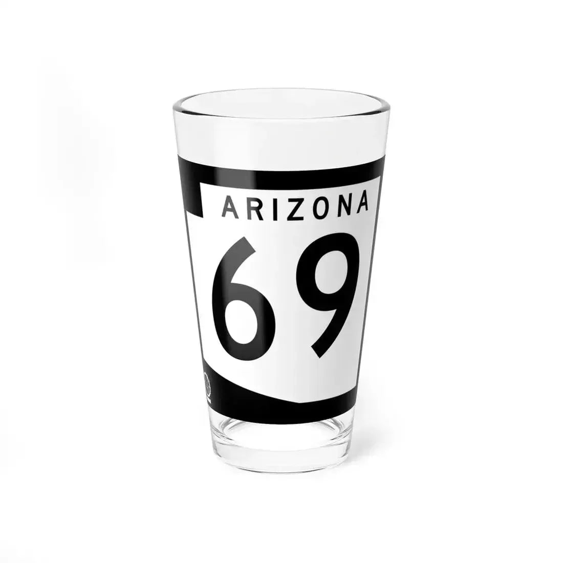 Arizona 69 1978 (Arizona) (Road Sign) Pint Glass 16oz 16oz - Go Mug Yourself