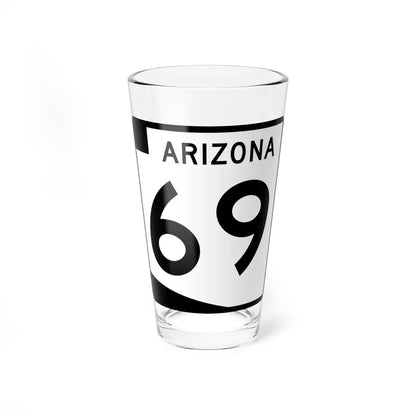 Arizona 69 (Arizona) (Road Sign) Pint Glass 16oz 16oz - Go Mug Yourself