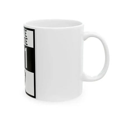 Arizona 71 1927 (Arizona) (Road Sign) White Coffee Mug - Go Mug Yourself