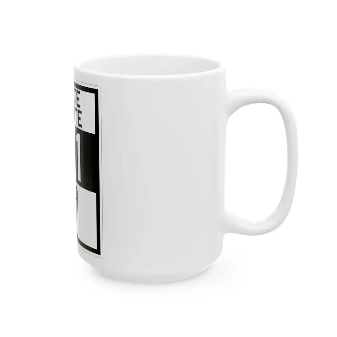 Arizona 71 1927 (Arizona) (Road Sign) White Coffee Mug - Go Mug Yourself