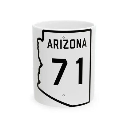 Arizona 71 1941 (Arizona) (Road Sign) White Coffee Mug 11oz - Go Mug Yourself