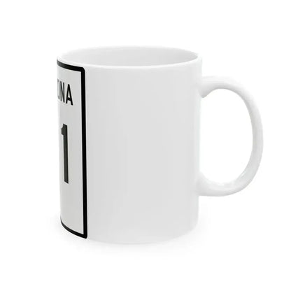 Arizona 71 1941 (Arizona) (Road Sign) White Coffee Mug - Go Mug Yourself