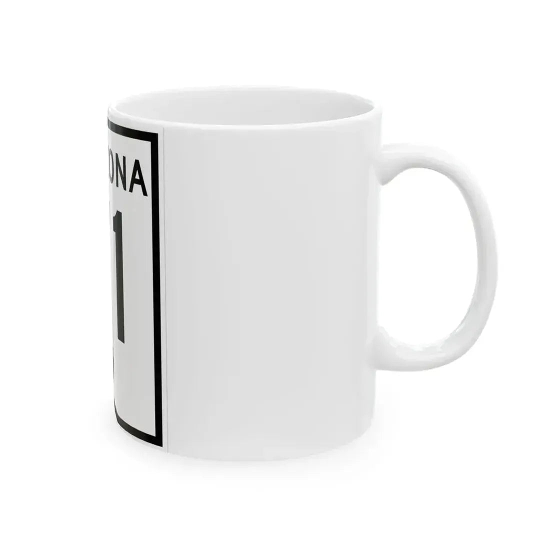 Arizona 71 1956 (Arizona) (Road Sign) White Coffee Mug - Go Mug Yourself