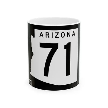 Arizona 71 1963 (Arizona) (Road Sign) White Coffee Mug 11oz - Go Mug Yourself