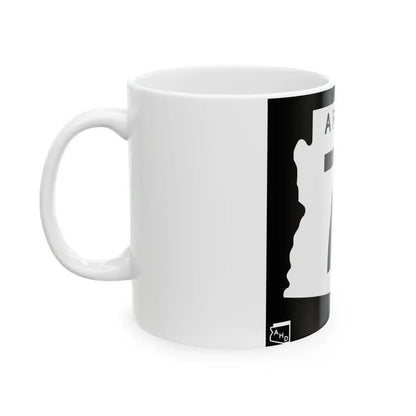 Arizona 71 1963 (Arizona) (Road Sign) White Coffee Mug - Go Mug Yourself