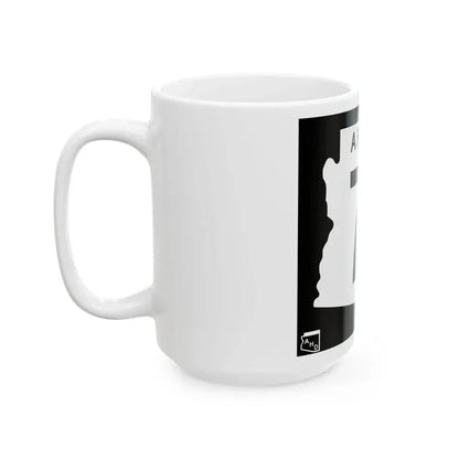 Arizona 71 1963 (Arizona) (Road Sign) White Coffee Mug - Go Mug Yourself