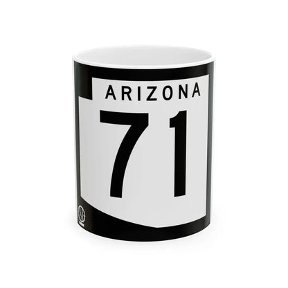 Arizona 71 1978 (Arizona) (Road Sign) White Coffee Mug 11oz - Go Mug Yourself