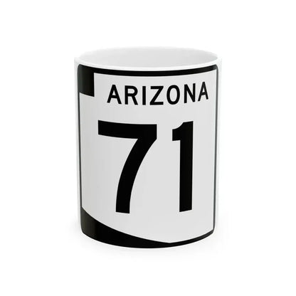 Arizona 71 (Arizona) (Road Sign) White Coffee Mug 11oz - Go Mug Yourself