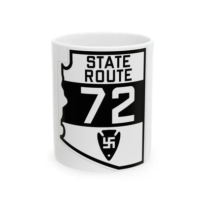 Arizona 72 1927 (Arizona) (Road Sign) White Coffee Mug 11oz - Go Mug Yourself