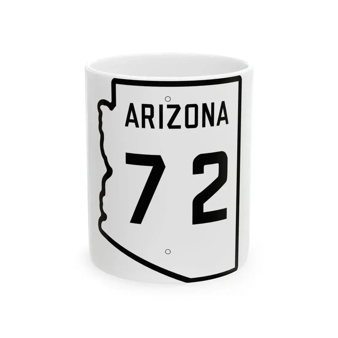 Arizona 72 1941 (Arizona) (Road Sign) White Coffee Mug 11oz - Go Mug Yourself