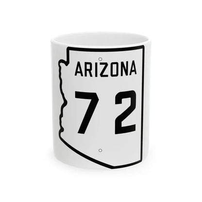 Arizona 72 1941 (Arizona) (Road Sign) White Coffee Mug 11oz - Go Mug Yourself