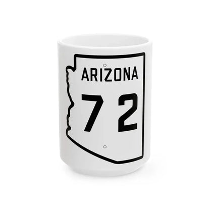 Arizona 72 1941 (Arizona) (Road Sign) White Coffee Mug 15oz - Go Mug Yourself