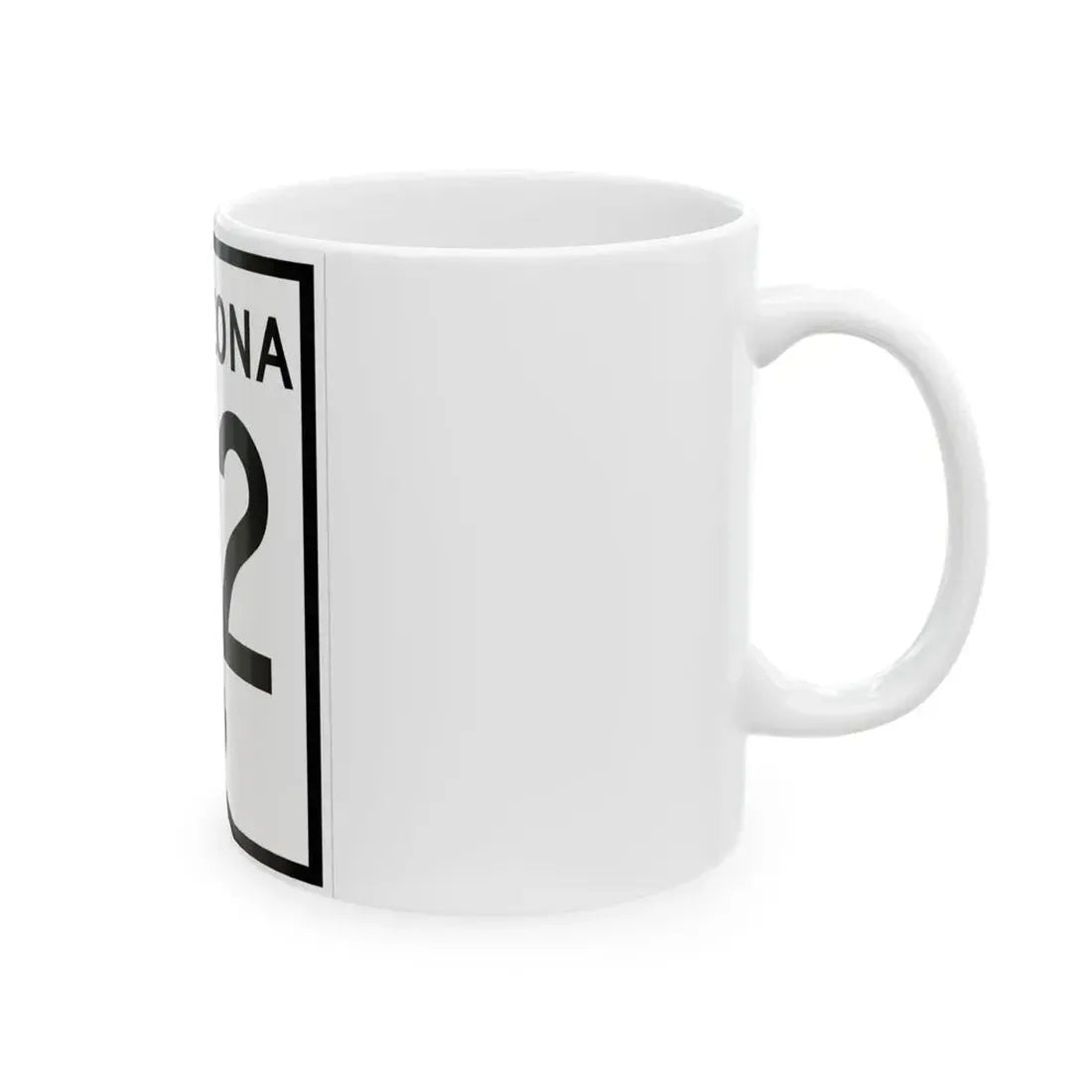 Arizona 72 1956 (Arizona) (Road Sign) White Coffee Mug - Go Mug Yourself