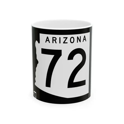 Arizona 72 1963 (Arizona) (Road Sign) White Coffee Mug 11oz - Go Mug Yourself