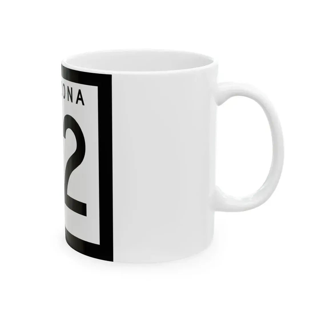 Arizona 72 1963 (Arizona) (Road Sign) White Coffee Mug - Go Mug Yourself