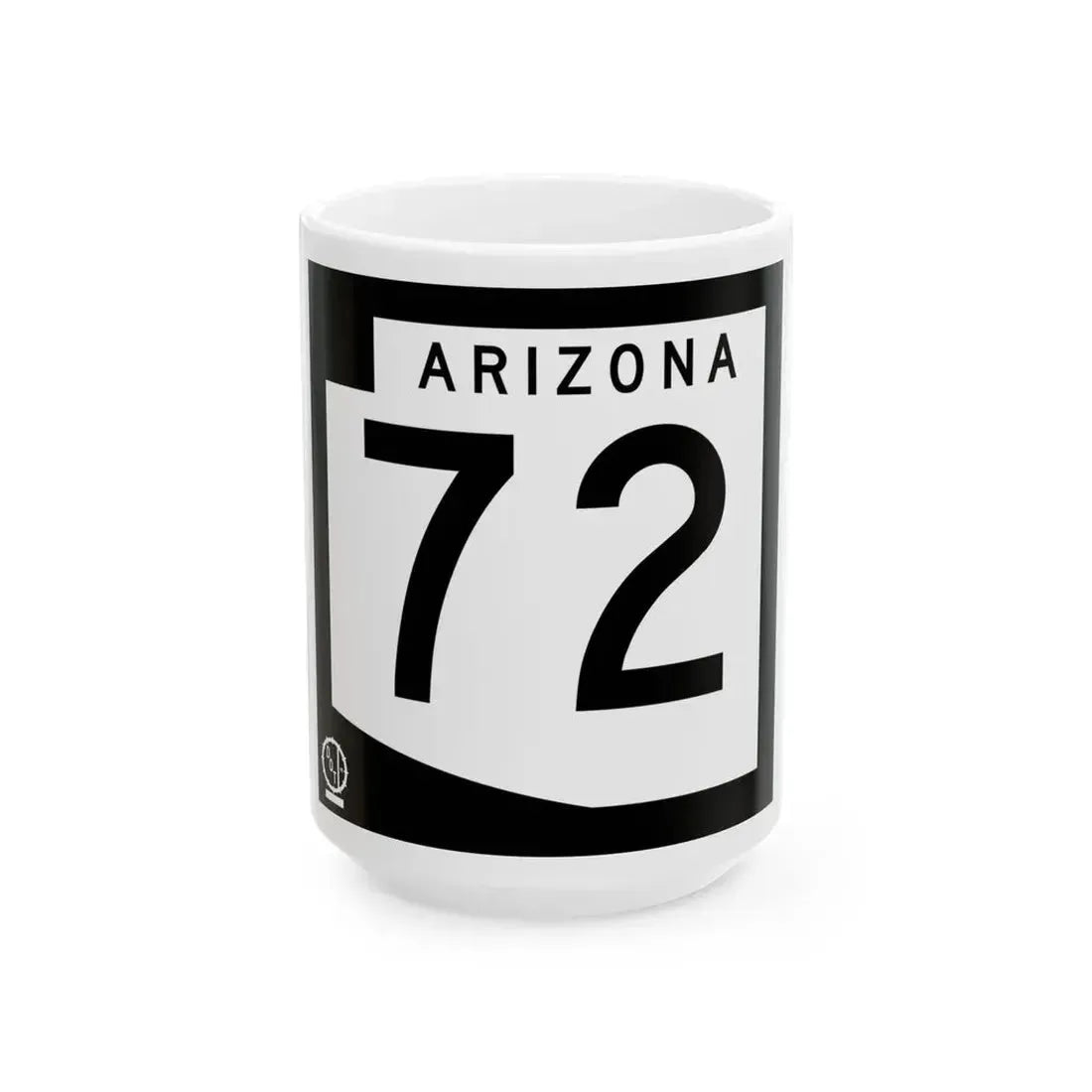 Arizona 72 1978 (Arizona) (Road Sign) White Coffee Mug 15oz - Go Mug Yourself