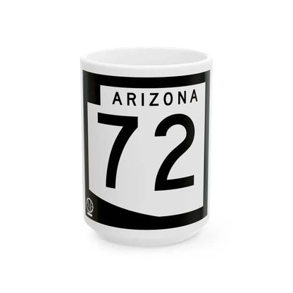 Arizona 72 1978 (Arizona) (Road Sign) White Coffee Mug 15oz - Go Mug Yourself