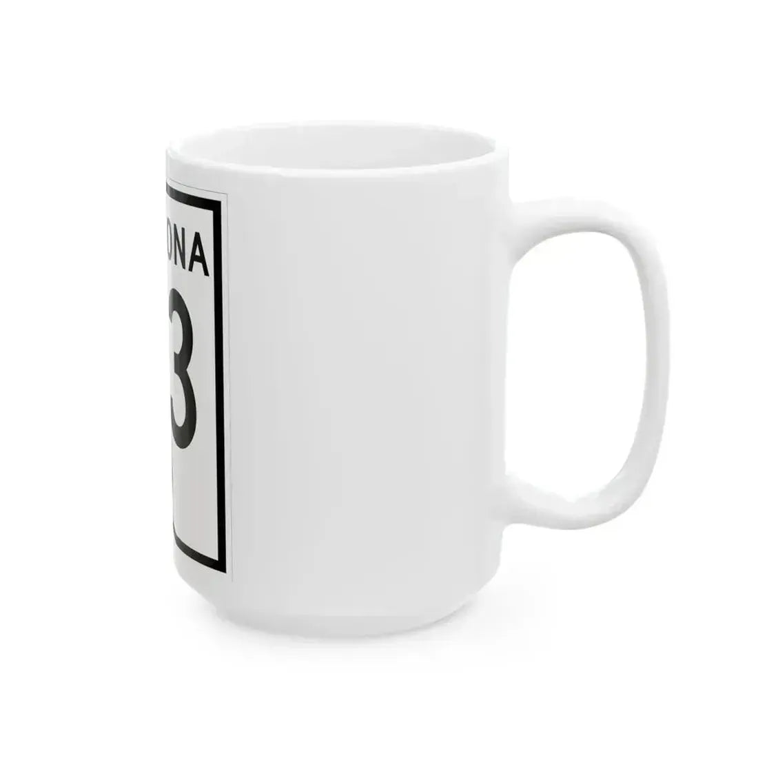 Arizona 73 1956 (Arizona) (Road Sign) White Coffee Mug - Go Mug Yourself