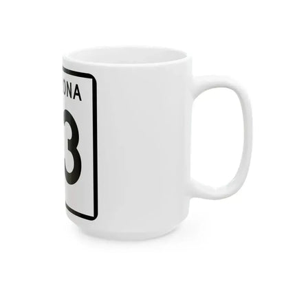 Arizona 73 (Arizona) (Road Sign) White Coffee Mug - Go Mug Yourself