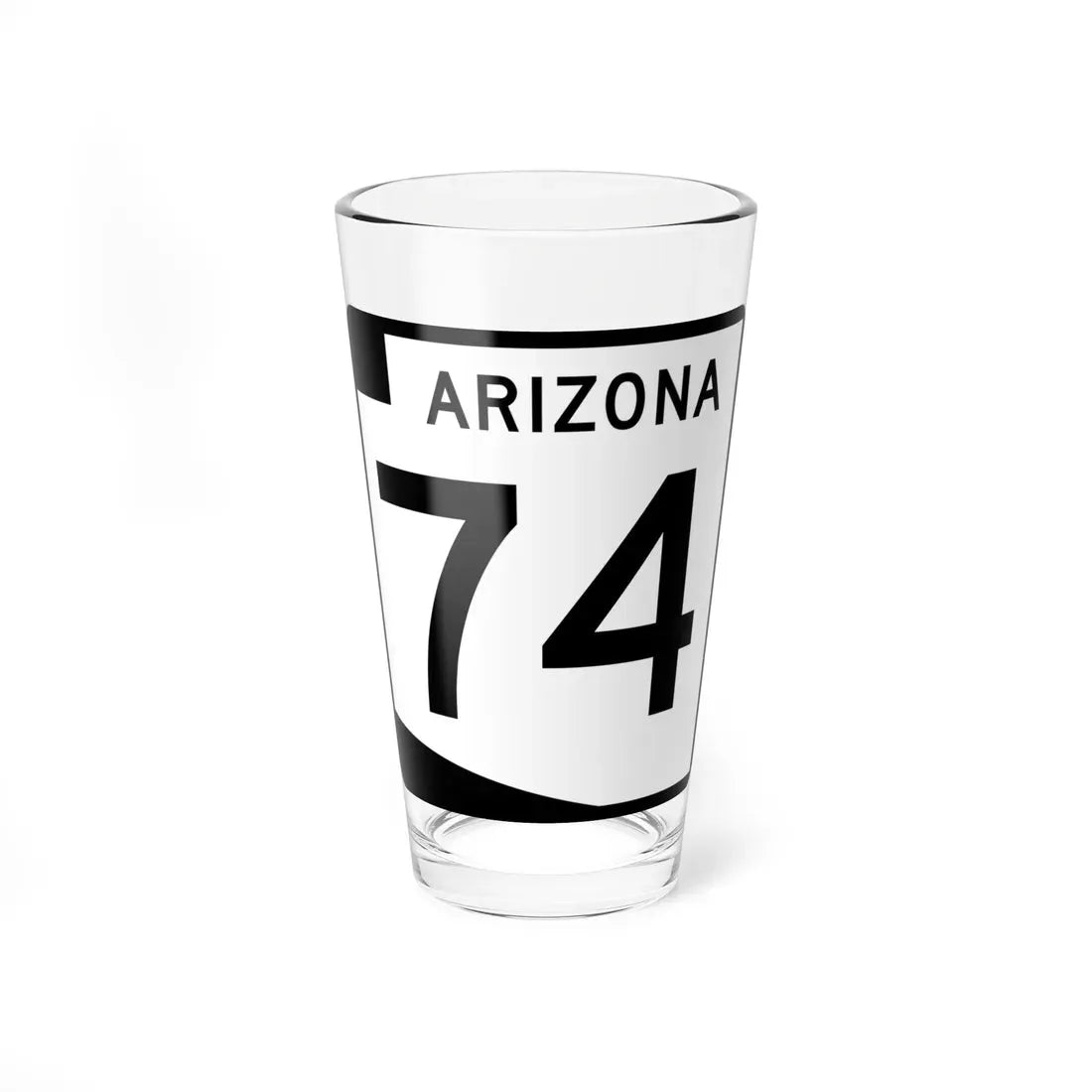 Arizona 74 (Arizona) (Road Sign) Pint Glass 16oz 16oz - Go Mug Yourself