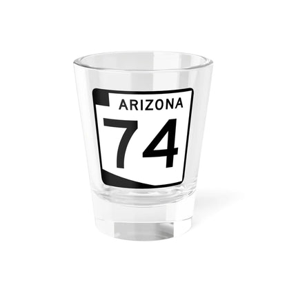 Arizona 74 (Arizona) (Road Sign) Shot Glass 1.5oz 1.5oz - Go Mug Yourself
