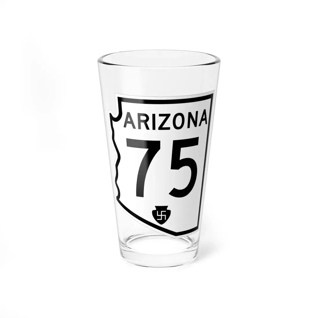Arizona 75 1956 (Arizona) (Road Sign) Pint Glass 16oz 16oz - Go Mug Yourself