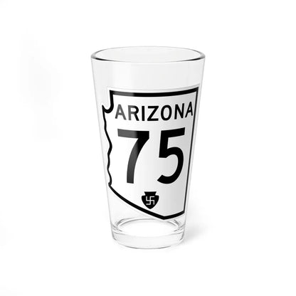 Arizona 75 1956 (Arizona) (Road Sign) Pint Glass 16oz 16oz - Go Mug Yourself