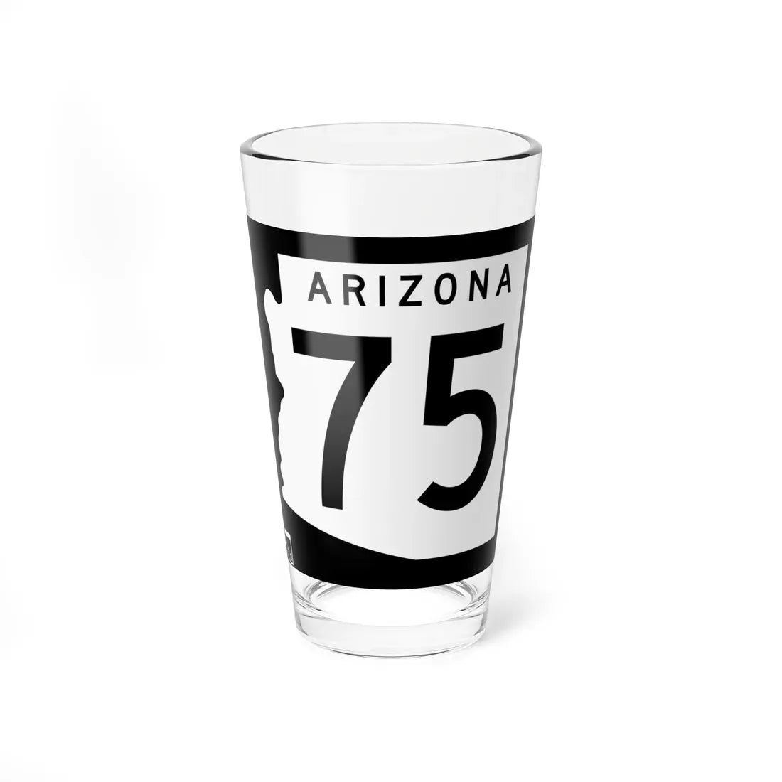 Arizona 75 1963 (Arizona) (Road Sign) Pint Glass 16oz 16oz - Go Mug Yourself