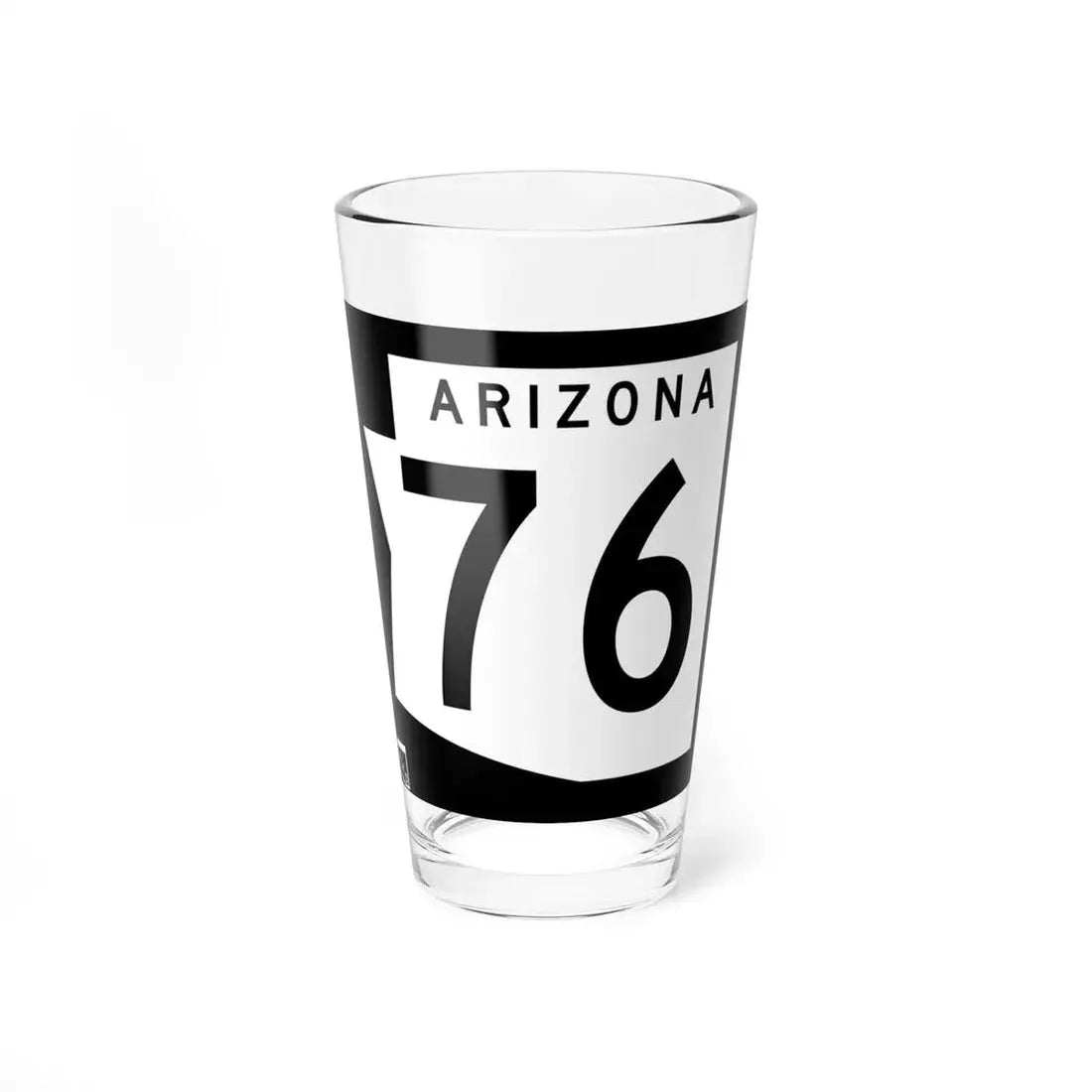 Arizona 76 1973 (Arizona) (Road Sign) Pint Glss 16oz 16oz - Go Mug Yourself