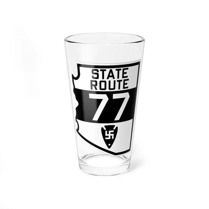 Arizona 77 1927 (Arizona) (Road Sign) Pint Glss 16oz 16oz - Go Mug Yourself