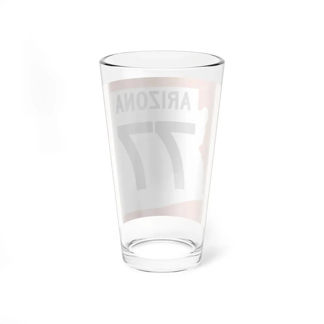 Arizona 77 1960 north (Arizona) (Road Sign) Pint Glass 16oz - Go Mug Yourself
