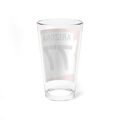 Arizona 77 1960 north (Arizona) (Road Sign) Pint Glass 16oz - Go Mug Yourself