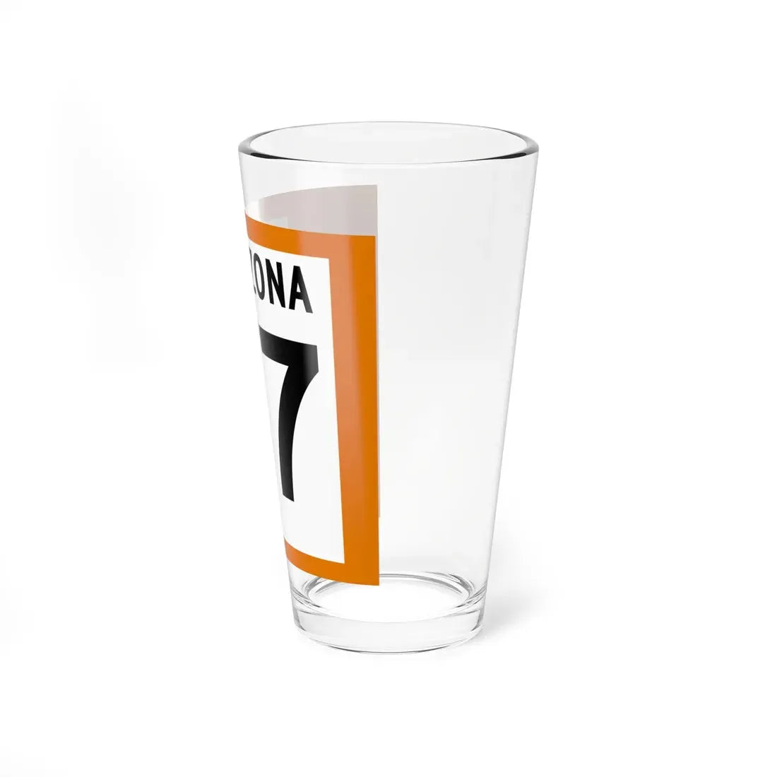 Arizona 77 1960 north (Arizona) (Road Sign) Pint Glass 16oz - Go Mug Yourself
