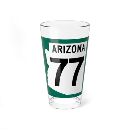 Arizona 77 1960 south (Arizona) (Road Sign) Pint Glass 16oz 16oz - Go Mug Yourself