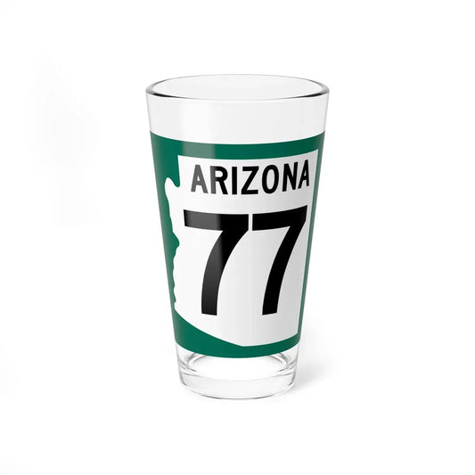 Arizona 77 1960 south (Arizona) (Road Sign) Pint Glass 16oz 16oz - Go Mug Yourself