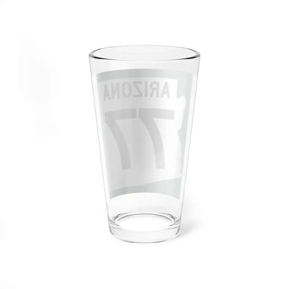 Arizona 77 1960 south (Arizona) (Road Sign) Pint Glass 16oz - Go Mug Yourself