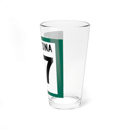 Arizona 77 1960 south (Arizona) (Road Sign) Pint Glass 16oz - Go Mug Yourself
