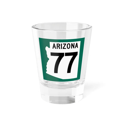 Arizona 77 1960 south (Arizona) (Road Sign) Shot Glass 1.5oz 1.5oz - Go Mug Yourself