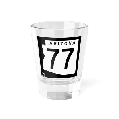 Arizona 77 1963 (Arizona) (Road Sign) Shot Glass 1.5oz 1.5oz - Go Mug Yourself