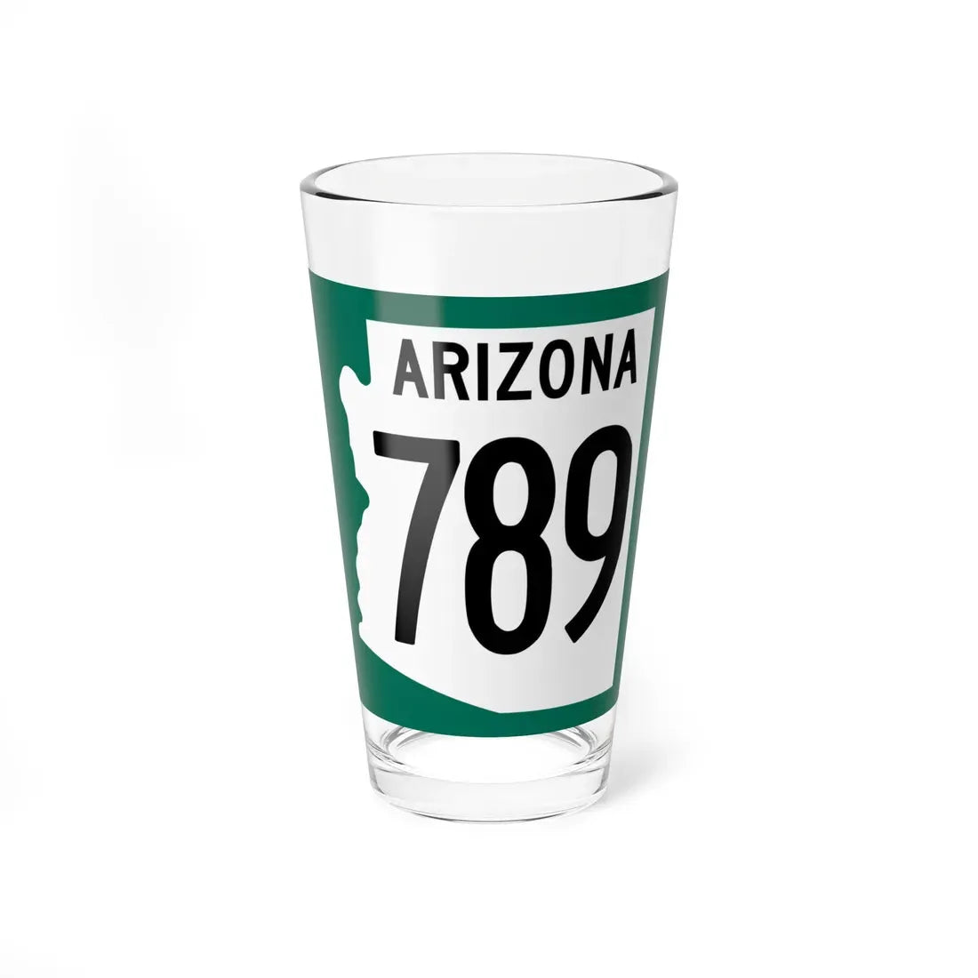 Arizona 789 1960 south (Arizona) (Road Sign) Pint Glass 16oz 16oz - Go Mug Yourself