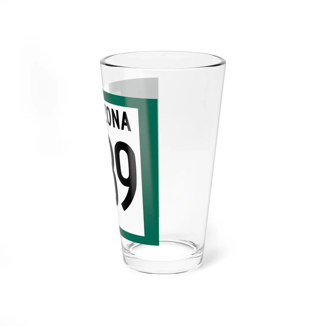 Arizona 789 1960 south (Arizona) (Road Sign) Pint Glass 16oz - Go Mug Yourself
