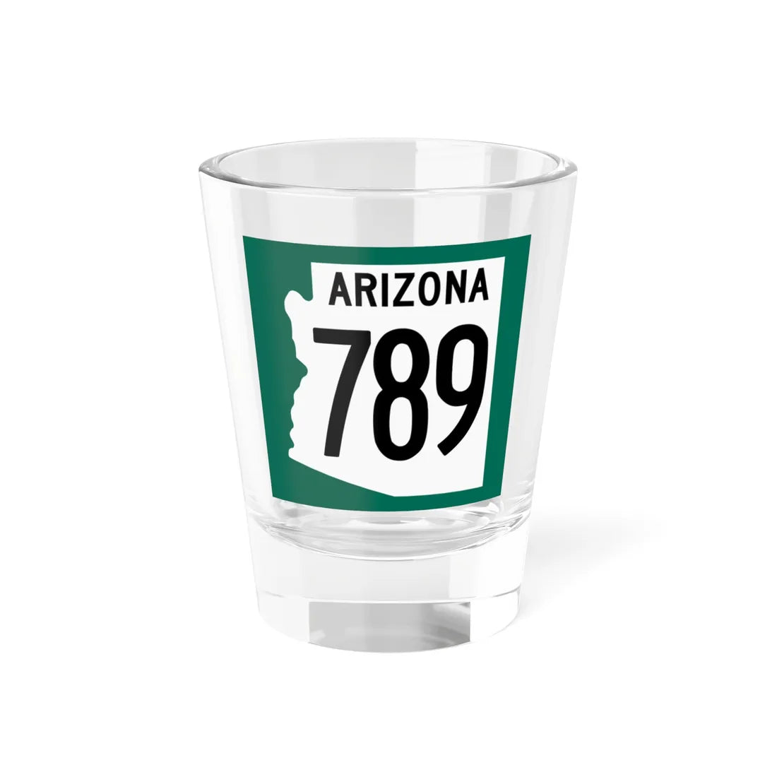 Arizona 789 1960 south (Arizona) (Road Sign) Shot Glass 1.5oz 1.5oz - Go Mug Yourself